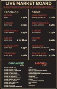 Live Market Board Online from Freshfields Farm in Jacksonville, FL
