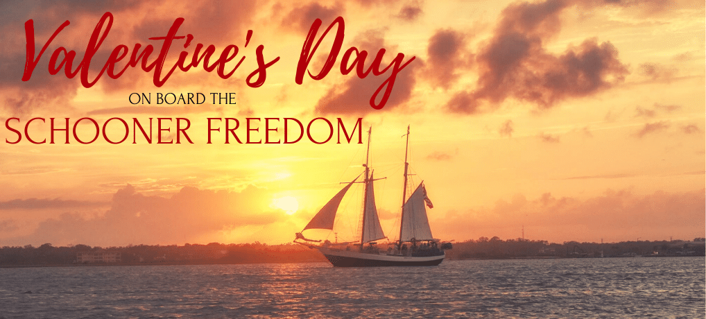 Schooner Freedom Sunset Sail Valentine's Day St. Augustine 