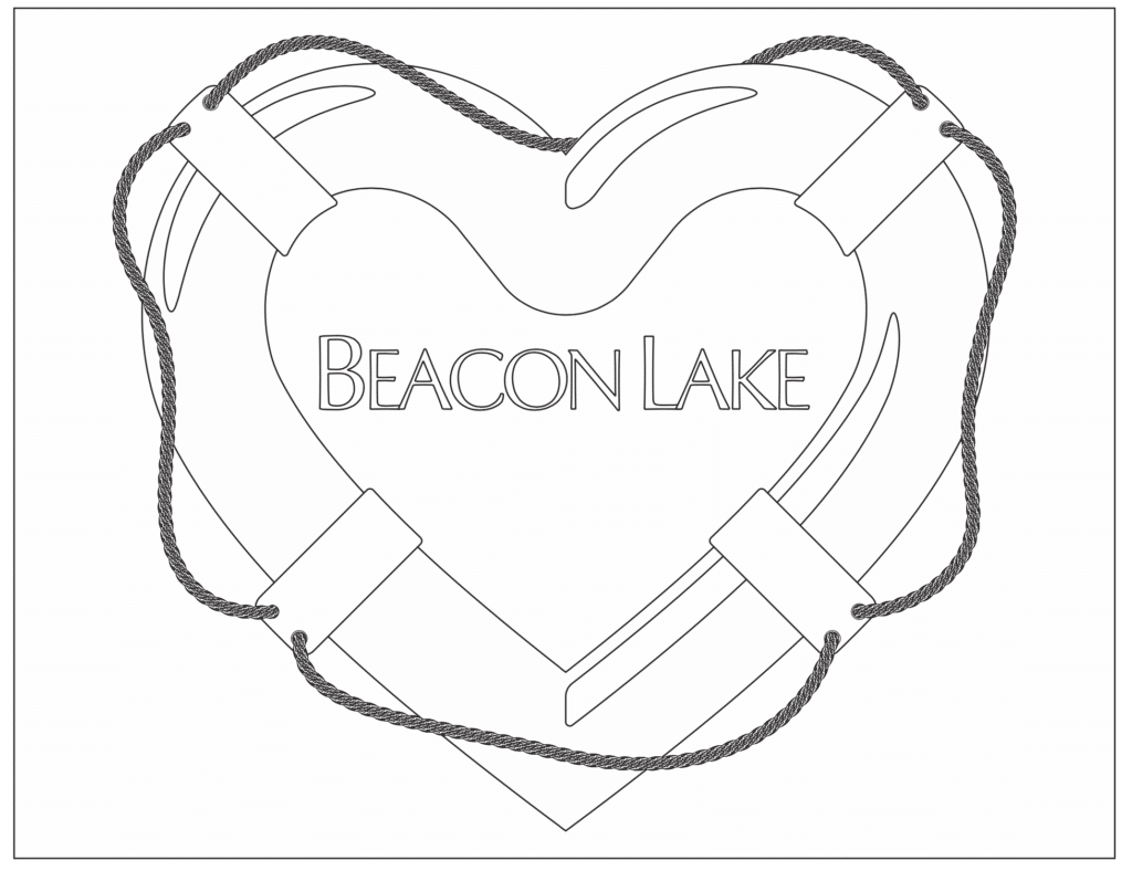Beacon Lake Heart Coloring Sheet